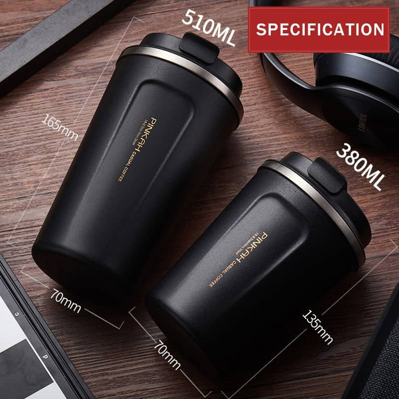 Pinkah Stainless Steel Thermos Cup Travel Coffee Mug Vacuum Flask 350 / 500ml ($000?)