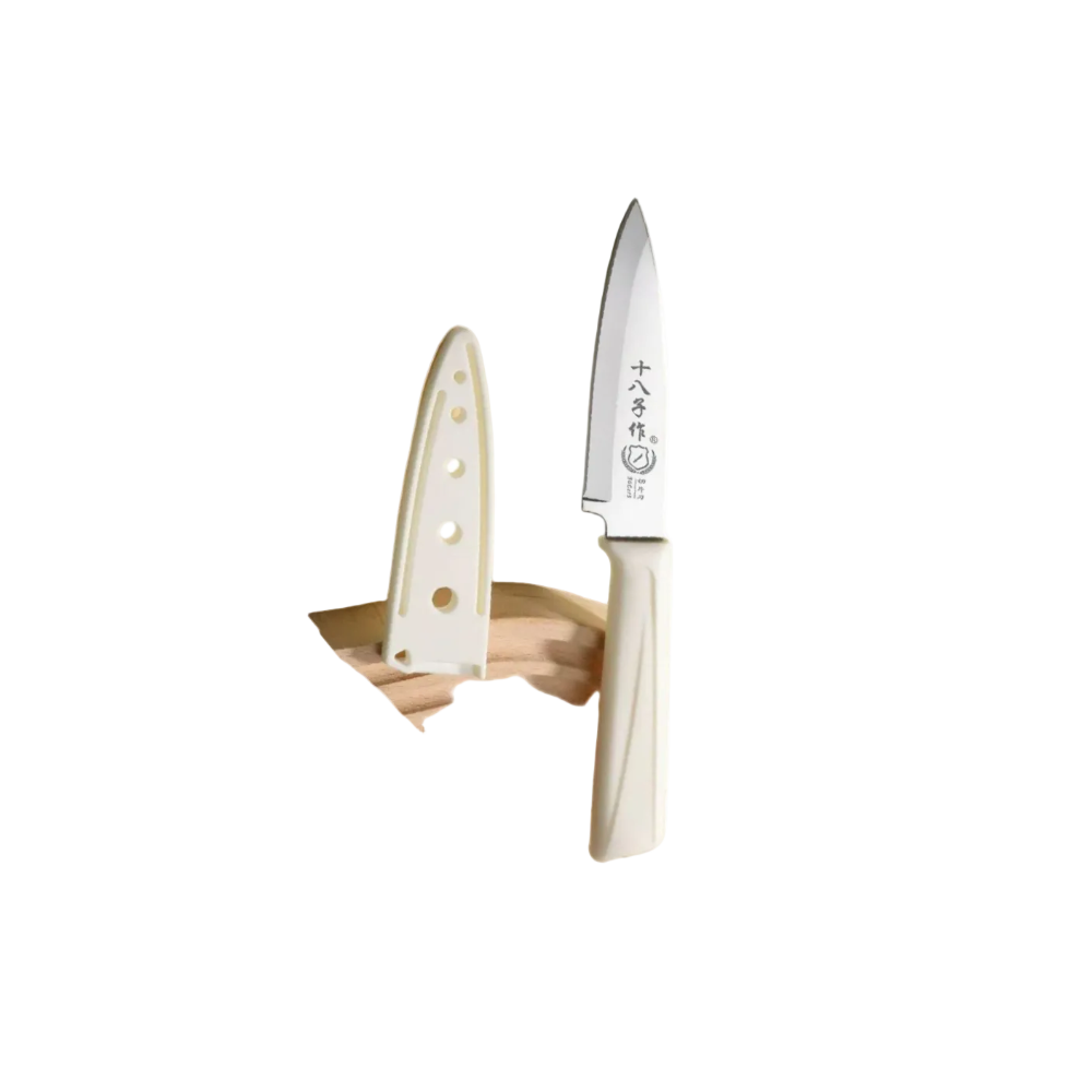 Shi Ba Zi Zuo Fruit Knife with Sheath - Cream