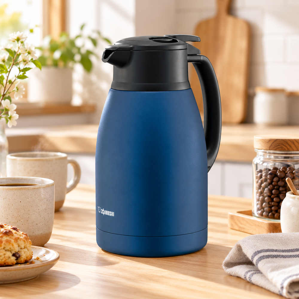 Zojirushi SH-HC15-AD Stainless Steel Handy Pot 1.5L Matte Navy