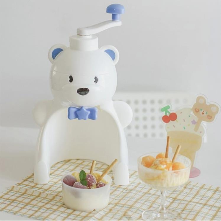 Pearl Life Manual Shaver Ice Maker - Bear, Pearl Metal Manual Fluffy Shaved Ice Maker White Polar Bear Kakigori Snow Cone