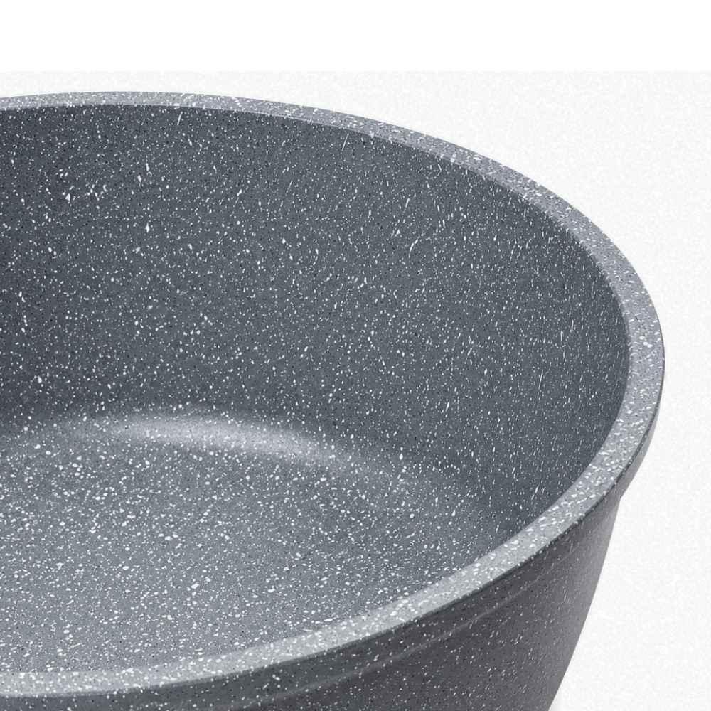 Hello Kitchen marble saucepan non-stick coating close up