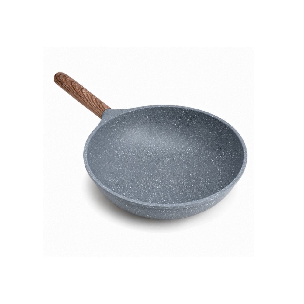 Hello Kitchen 28cm marble non-stick wok PFOA free