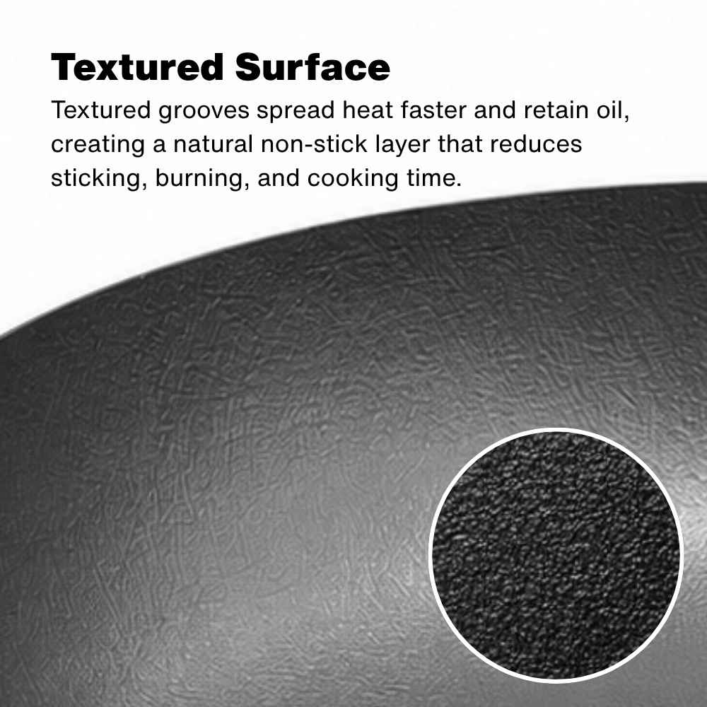 Kirameki Premium Pure Iron Nitriding Processing Stir Fry Wok Made In Japan