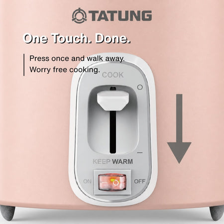 TATUNG TAC-06RM 6-Cup Stainless Steel Rice Cooker