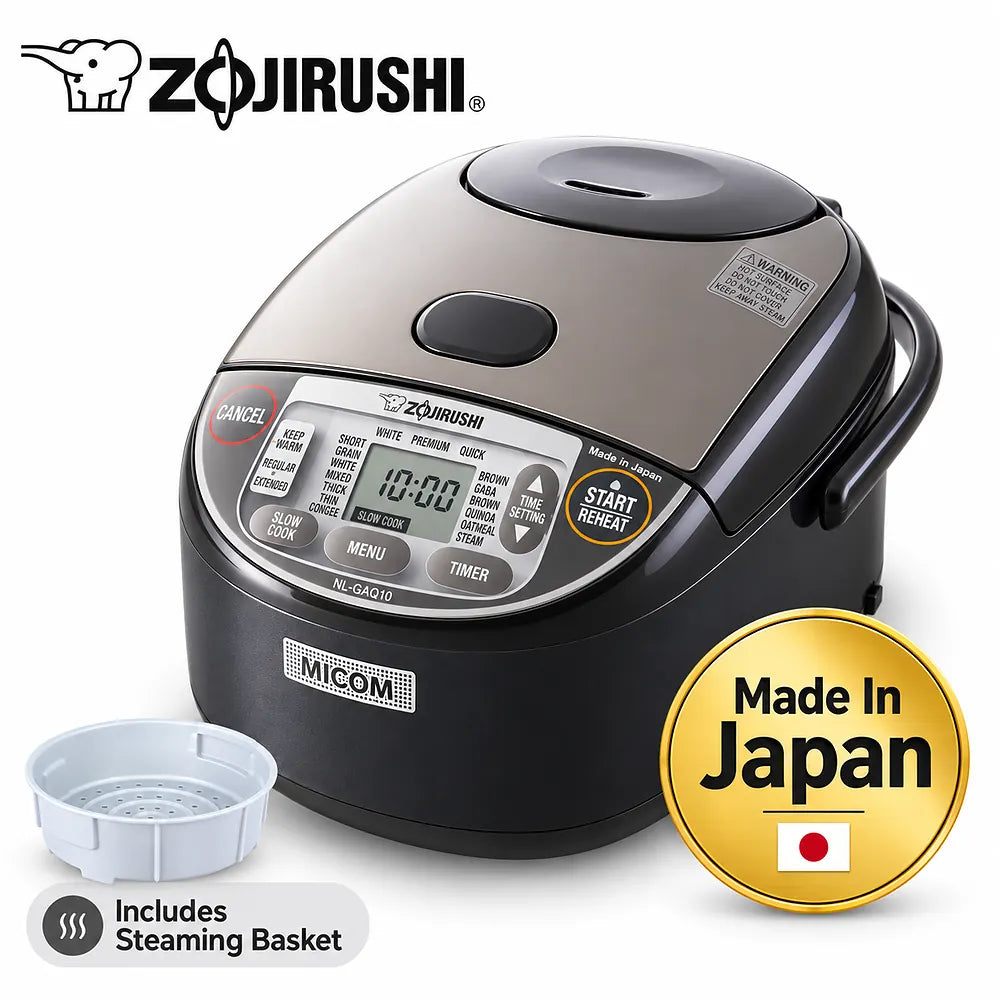 Zojirushi Micom Rice Cooker 10 Cups NL-GAQ18 Made in JAPAN